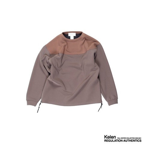 【Kelen】SIDE ZIP BI COLOR TOP TAURUS