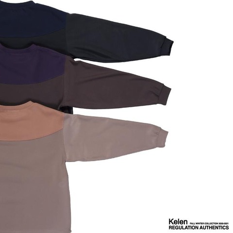 【Kelen】SIDE ZIP BI COLOR TOP TAURUS