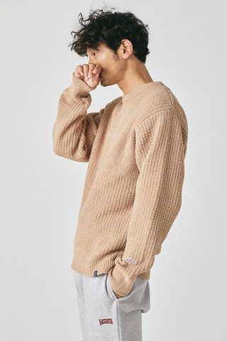 【MAGIC NUMBER】SHAGGY YARN CREW KNIT