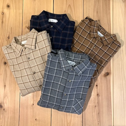 【LiSS】CHECK BRUSHED SHIRTS