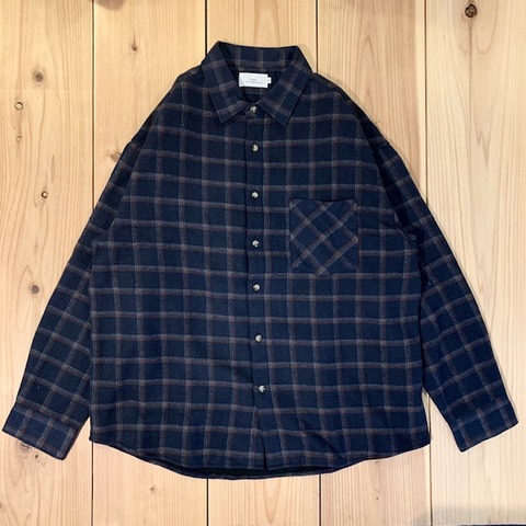 【LiSS】CHECK BRUSHED SHIRTS