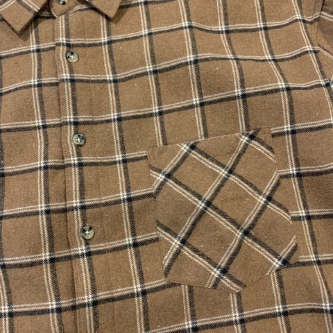 【LiSS】CHECK BRUSHED SHIRTS