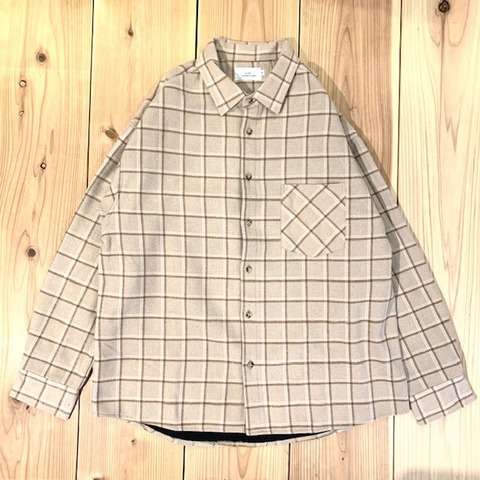 【LiSS】CHECK BRUSHED SHIRTS