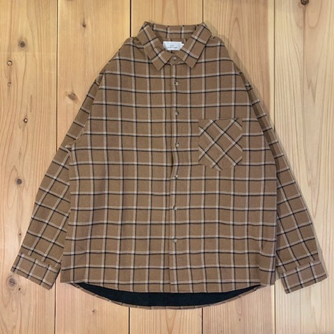 【LiSS】CHECK BRUSHED SHIRTS