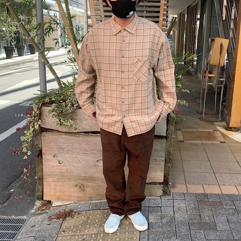 【LiSS】CHECK BRUSHED SHIRTS