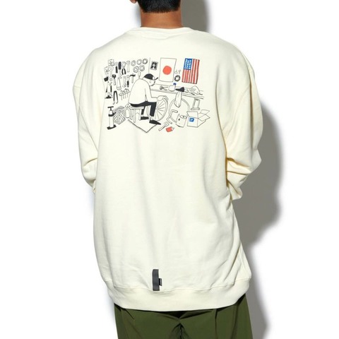 【CHARI＆COxHANAI YUSUKE】MECHANIC SPACE CREWNECK SWEATS