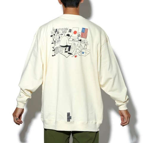 【CHARI＆COxHANAI YUSUKE】MECHANIC SPACE CREWNECK SWEATS