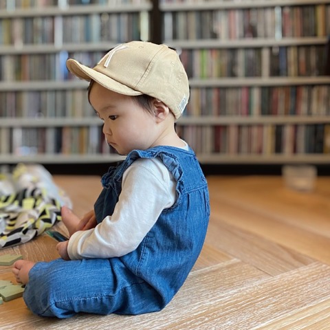 【Little Grin Buddy】Baby Sim Logo Cap