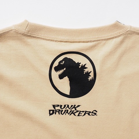 【PUNK DRUNKERSxGODZILLA】ゴジラ総柄TEE’21