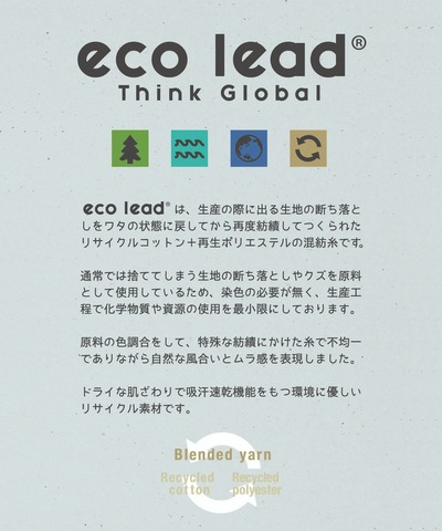 【go slow caravan】eco leadリサイクル天竺CRAZYリンガーBIG TEE
