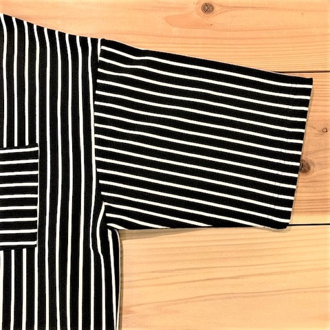 【Kelen】HEM SWITCH STRIPE TOP ”DEWAR”