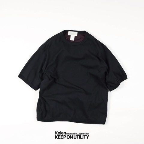 【Kelen】SIDE POCKET SWEAT TEE”GARIS”