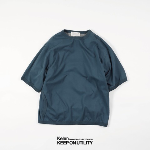 【Kelen】SIDE POCKET SWEAT TEE”GARIS”