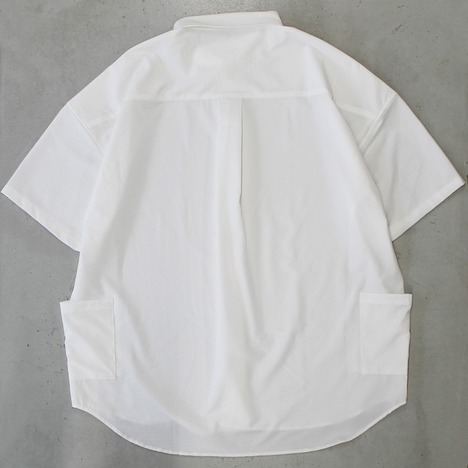【LiSS】シアサッカーストレッチオーバーサイズシャツ