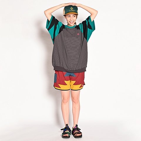 【ALDIES】Shoulder Switching Big T