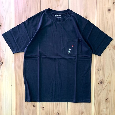 【BRANDALISED】BALLOON GIRL POCKET TEE