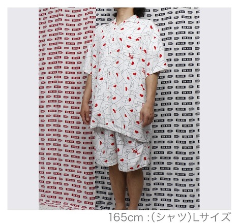 【O.K.】Total Pattern オープンカラー SHIRTS (LOVE LETTERS)