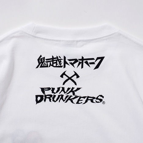 【PUNK DRUNKERS】x鬼越トマホーク 鬼越トマホーク刺繍TEE