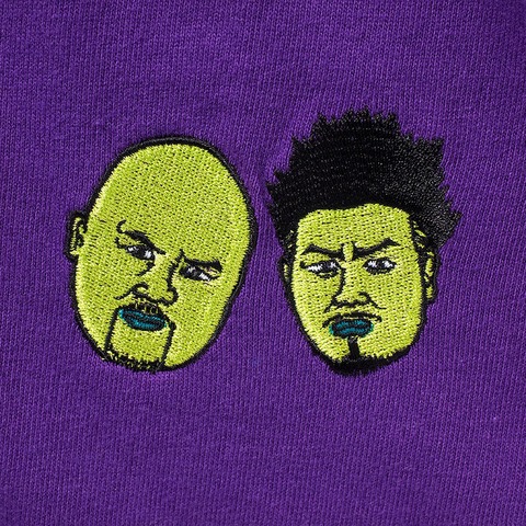 【PUNK DRUNKERS】x鬼越トマホーク 鬼越トマホーク刺繍TEE