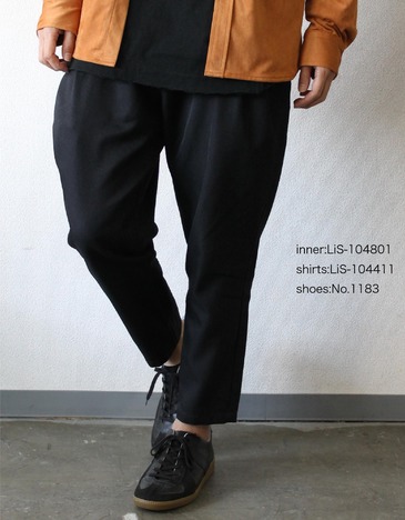【LiSS】STRETCH TAPERED CROPPED PANTS