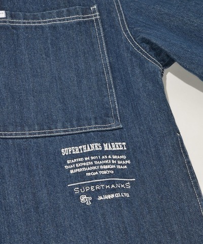 【SUPERTHANKS】オーバーサイズデニムシャツジャケット