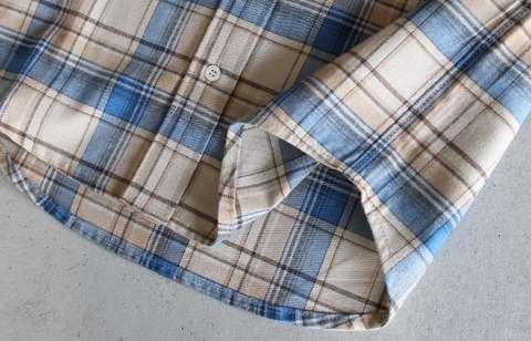 【LiSS】STAND COLLAR CHECK SHIRTS