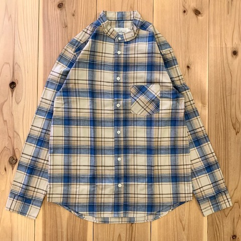 【LiSS】STAND COLLAR CHECK SHIRTS