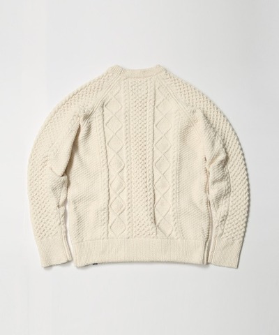 【MAGIC NUMBER】SHAGGY YARN CABLE CREW KNIT