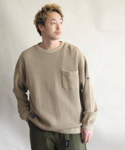 【MANASTASH】HEAVY SNUG THERMAL L/S TEE 