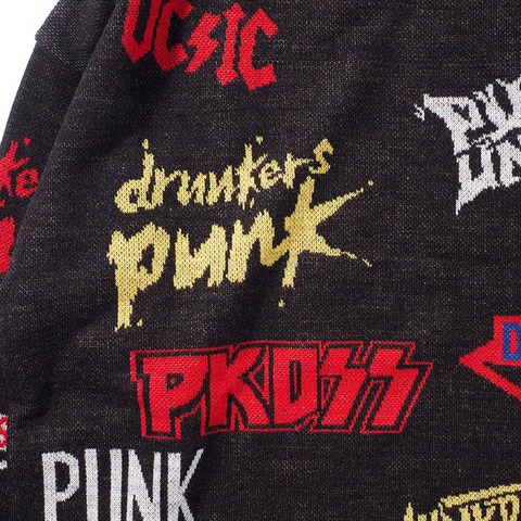 【PUNK DRUNKERS】ロゴいろいろニット