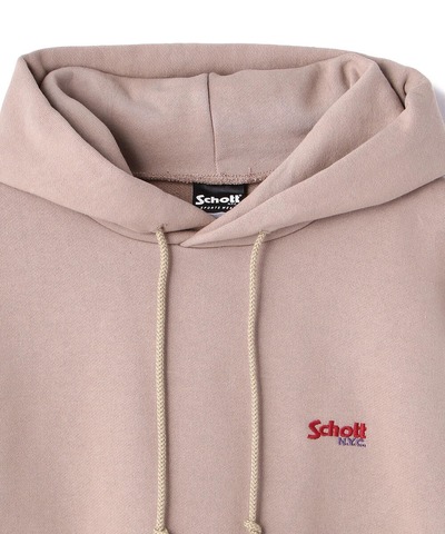 【SCHOTT】EMB. HOODED SWEAT LOGO