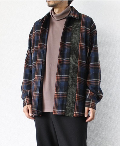 【LiSS】CHECK SWITCHING SHIRT BLOUSON