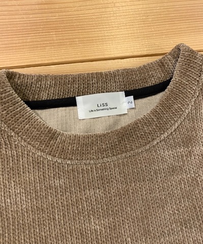 【LiSS】OVER SIZE MALL KNIT C＆S