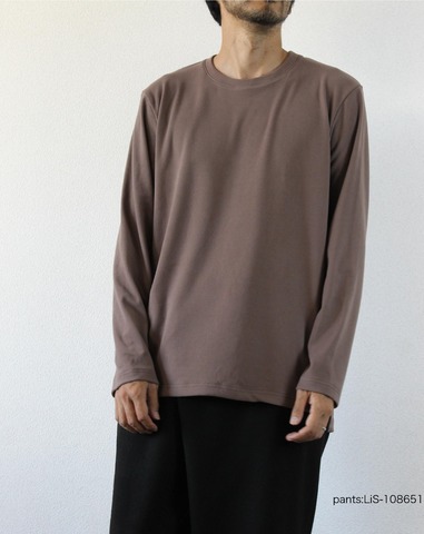 【LiSS】WARM STRETCH CREWNECK CUT＆SEWN