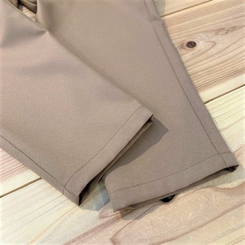 【LiSS】 STRETCH TWILL TAPERED CROPPED PANTS