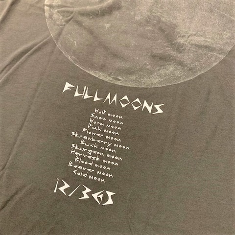 【go slow caravan】Drymix FULLMOON バックプリント BIG TEE