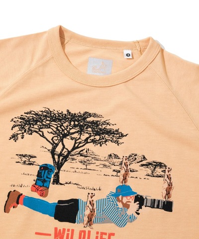 【SALE30％OFF★go slow caravan】Drymix フォトグラファー ラグランTEE