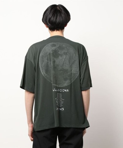 【go slow caravan】Drymix FULLMOON バックプリント BIG TEE