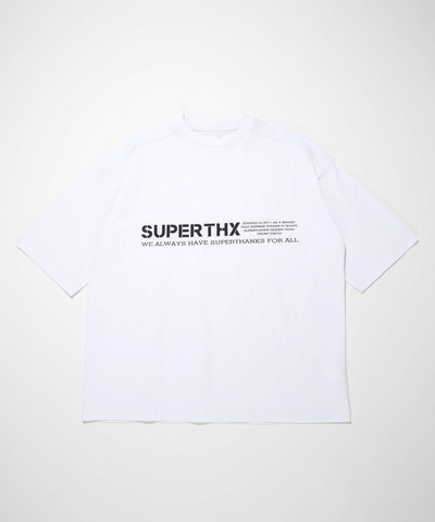 【SUPERTHANKS】ロゴビッグシルエットTシャツ