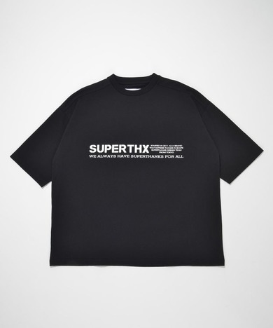 【SUPERTHANKS】ロゴビッグシルエットTシャツ