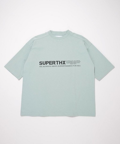 【SUPERTHANKS】ロゴビッグシルエットTシャツ