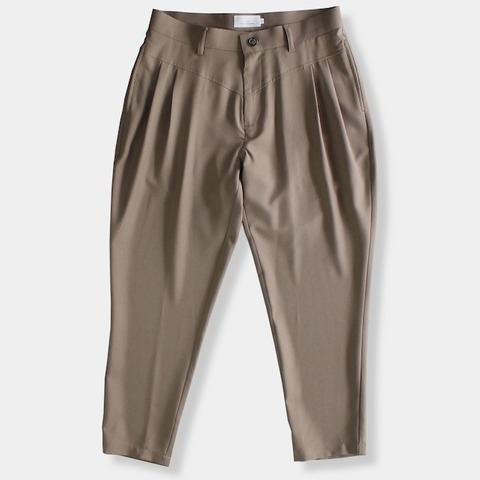 【LiSS】 STRETCH TWILL TAPERED CROPPED PANTS