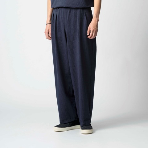 【CURLY＆Co.】EZ WIDE TROUSERS ”Seersucker”