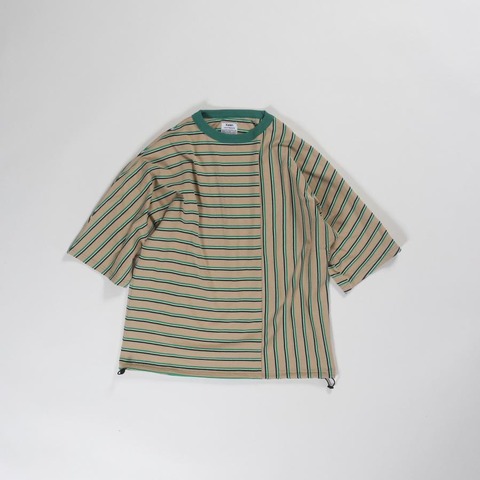 【Kelen】MULTI BORDER RAGLAN TOP”ALGHE”