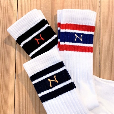 【HARLEM BLUES】N LOGO LINE SOCKS