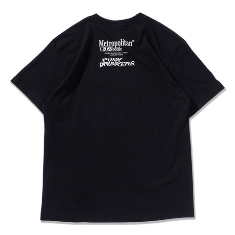 【PUNK DRUNKERSxMetropolitanCROSSbottle】クロスTEE