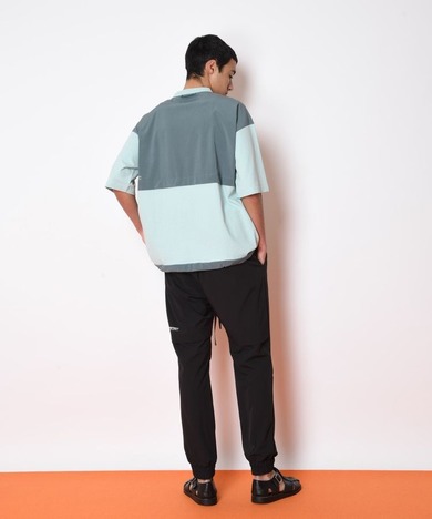 【SUPERTHANKS】ワンポイント配色ビッグシルエットTシャツ