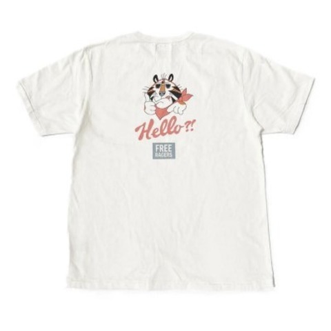 【FREE RAGE】”Hello!? Tiger” リサイクルコットンTee