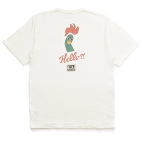 【FREE RAGE】”Hello!? Chicken” リサイクルコットンTee