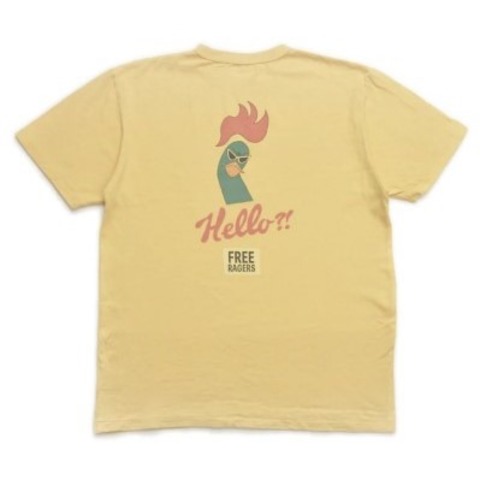 【FREE RAGE】”Hello!? Chicken” リサイクルコットンTee